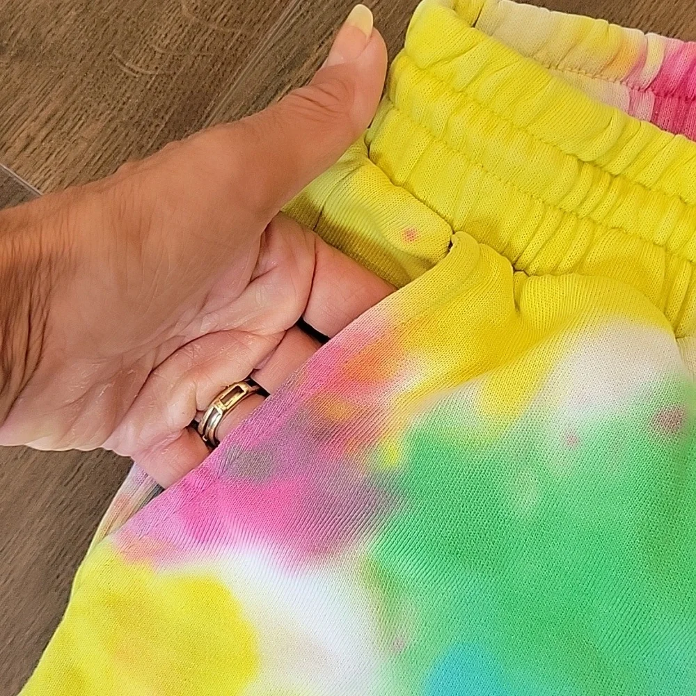 Forever 21 Pepsi rainbow tie dye small shorts - Picture 4 of 6